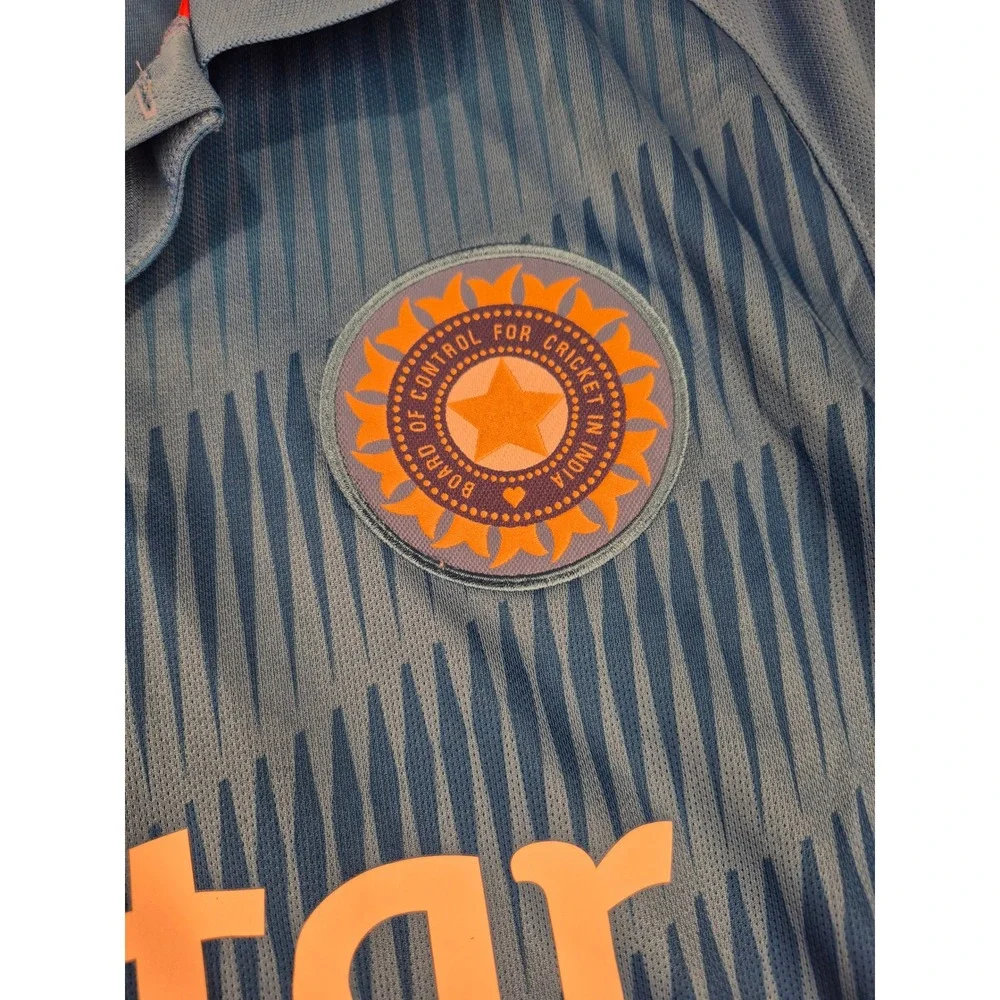 Nike India Cricket‎ Jersey Mens XL Blue Star India Dri-FIT National Team Polo